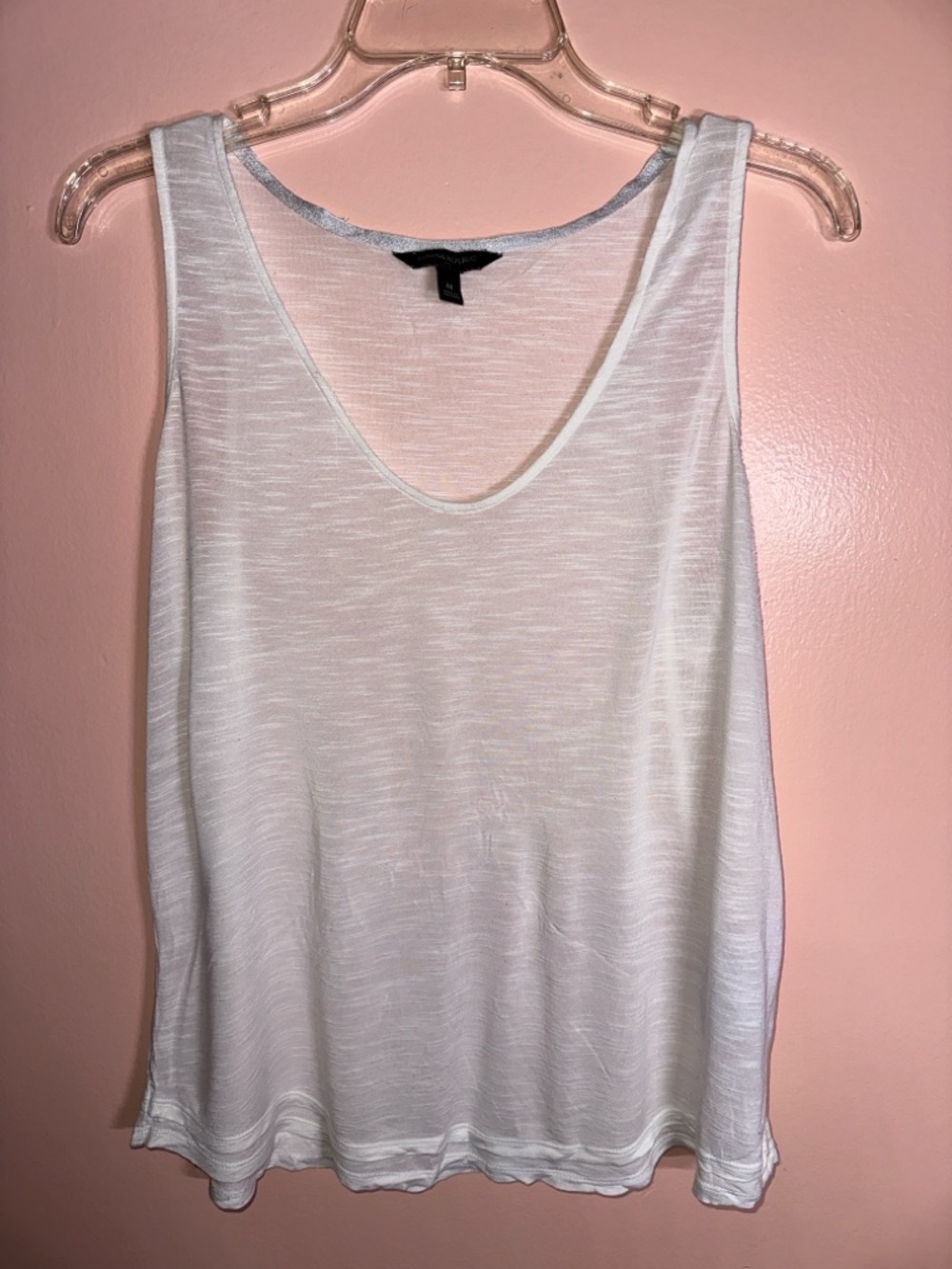Banana Republic White Scoop Neck Tank Top